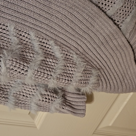 3/$18 - Candies Fuzzy Long Cardigan - Picture 3 of 6